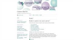 Desktop Screenshot of careersthatfit.com